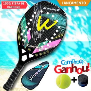 Imagem de Raquete Beach Tennis Camewin Full Carbon +