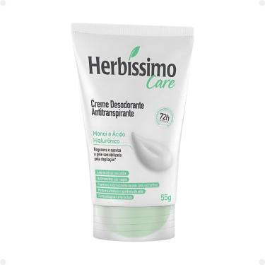 Imagem de Creme Desodorante Antitranspirante Herbíssimo Care Monoi e Ácido Hialurônico 55g