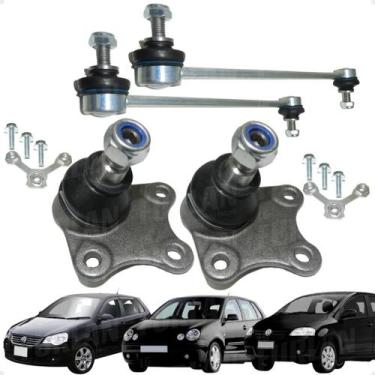 Imagem de Kit Par Pivo Bandeja + Bieleta Suspensão Fox Spacefox Polo - LG FURLAN