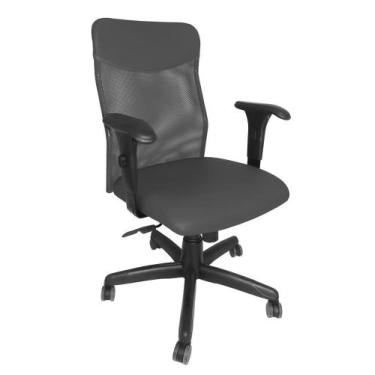 Imagem de Cadeira Diretor Extra Giratória Em Tela Mesh Para Escritorio Reclinave