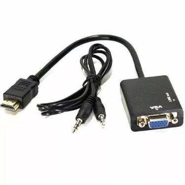 Imagem de Cabo Conversor Hdmi Adaptador Para Vga Com Saída P2 De Áudio - VIL