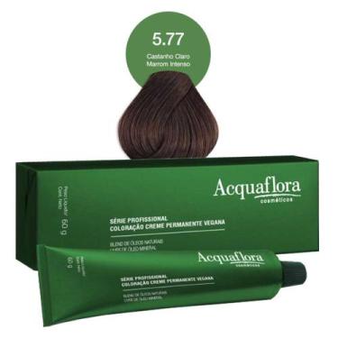 Imagem de Coloração Creme Permanente Vegana 5.77 Castanho Claro Marrom Intenso -