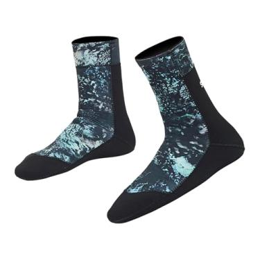 Imagem de Vaveren Meias de mergulho 5mm neoprene homens mulheres à prova dwaterproof água adultos sapatos meias wetsuit meias botas para caiaque praia natação vela, para 40 a 41
