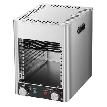 Imagem de Forno elétrico para bifes de 1700 W, grelha de mesa de aço inoxidável de 800 ℃ para cozimento rápido de bifes, fogão portátil para churrasco, forno de bancada portátil de 10 camadas