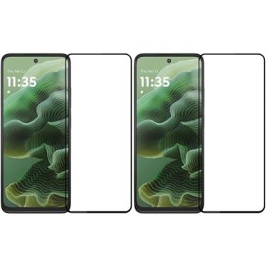 Imagem de Kit 02x Película De Vidro Anti Risco Temperada 3D 9D Para Motorola Moto G75 / Moto G35