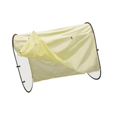 Imagem de WeiLaiKeQi Roupas de secagem rack capa rack de vestuário capa poeira proteção solar prático interior ao ar livre roupas rack capa para terno, 1.6m com Cortina