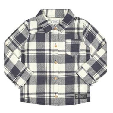 Imagem de Camisa Infantil Menino Inverno Flanela Xadrez  Preto - Angerô-Masculino