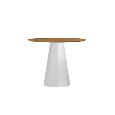 Imagem de Mesa Redonda Isis 1m com Tampo MDF 15mm Off White Ype - New Ceval 