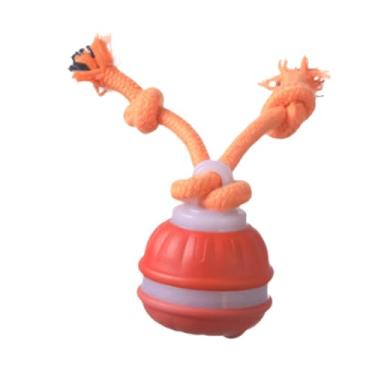 Imagem de IEUDNS Bola de brinquedo de gato interativa cães de bola de salto smart smart portátil engraçado rolando gadget interativo para gatinhos, Laranja