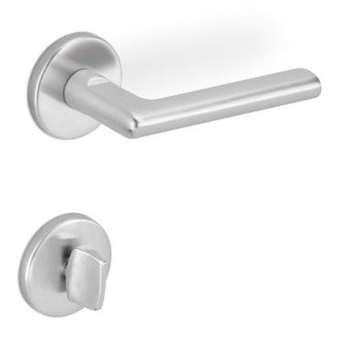 Imagem de Fechadura Nebula 1952-55mm porta Banheiro Cromo Escovado Imab cj2169