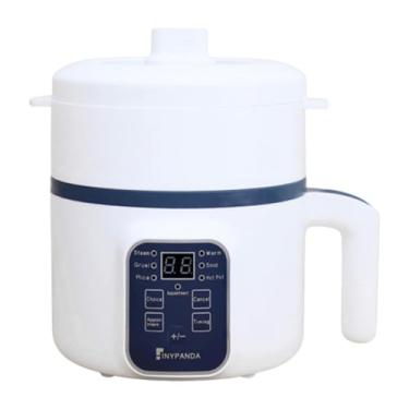 Imagem de Ioensy Multifuncional de panela quente elétrica Hot Pot Fácil de usar panela elétrica portátil para massa de massa de massa, Panela com Vapor