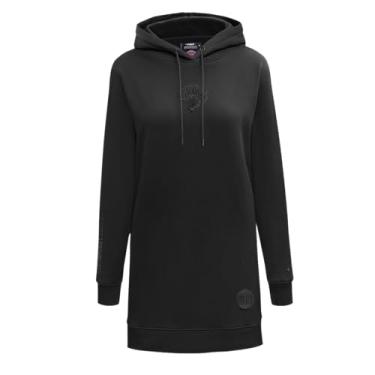 Imagem de Vestido feminino NBA Classic 3BK com capuz felpudo nas costas escovadas