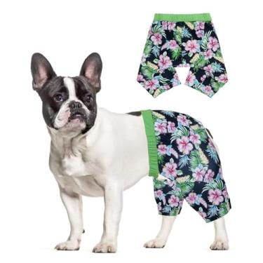 Imagem de CuteBone Calção de banho para cães durável e confortável - secagem rápida, shorts de cintura ajustável, biquíni com proteção UV - perfeito para praia, piscina e diversão ao ar livre, Havaí DST04XXL