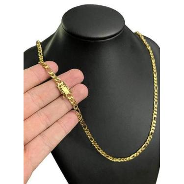 Imagem de Corrente Banhada a Ouro 10 Milésimos 70cm 3mm - Tojoia18k