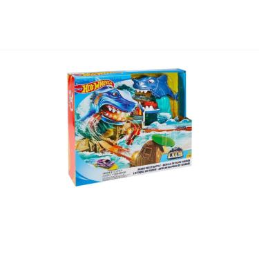 Imagem de Pista Hot Wheels Batalha Na Praia Do Tubarão Mattel FNB21
