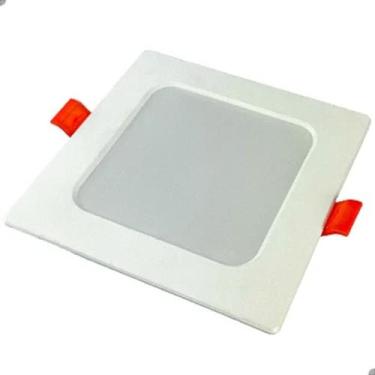 Imagem de Plafon Painel Led Quadrado Embutir 12x12 6w 6500k Lorben