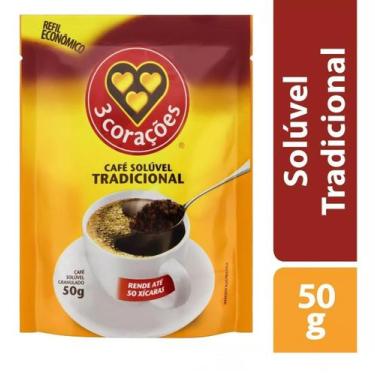 Imagem de CAFÉ Solúvel Em Pó TRÊS CORAÇÕES TRADICIONAL Sachê 40g