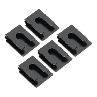 Imagem de Kimiss Universal Metal Car Microphone Hook - Suporte de Microfone de Automóvel Montado Com Colas Reposição - 5pcs Conjunto