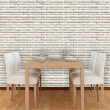 Imagem de Papel de Parede Vinil Autocolante Tijolinho Cinza Claro 250 - Inove Pa