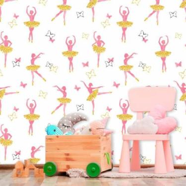 Imagem de Papel de Parede Infantil Bailarinas Encantadas 270 - Inove Papéis de P