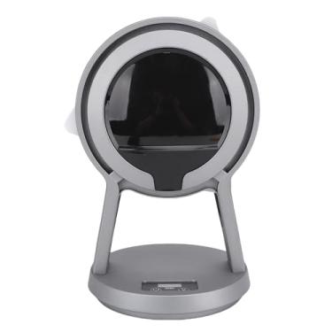 Imagem de Ventilador de Mesa Quiet Small e Digital Display Fan Leve Portátil Com Bateria Leve, 2400mAh, Velocidades Ajustáveis, Motor de Baixo Ruído, Lâminas Retráteis, Uso Durante o Dia