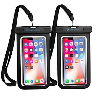 Imagem de Capa de telefone universal à prova d'água, pacote com 2 unidades Ipx8 impermeável, bolsa seca para iPhone 14 13 12 11 XS MAX Pro Plus Galaxy S23 S22 Note telefones Google Pixel HTC Moto OnePlus de até