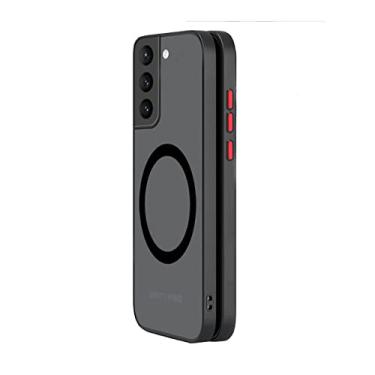 Imagem de Doowear Capa magnética para Galaxy S21 FE 5G [suporte Magsafe Charger] Capa para celular sem fio, antiarranhões, à prova de choque, fosca, transparente, proteção completa da câmera, fina e fina para Samsung Galaxy S21 FE 6,4 polegadas, preta