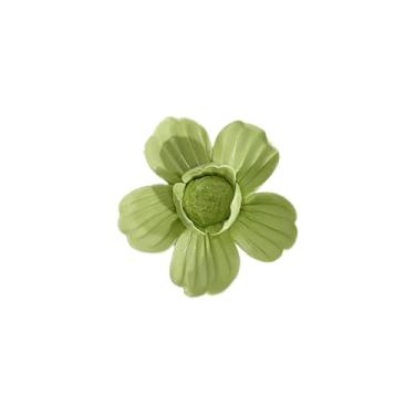 Imagem de Bi-Sonic Lee Kalanchoe thyrsifolia, escultura de arte de parede de flor de cerâmica de 7 cm, planta artificial, decoração de parede 3D, decoração de casa moderna, decoração de parede floral feita à