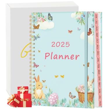 Imagem de Agenda feminina 2025 – Agenda semanal e mensal 2025-2026, março de 2025 a maio de 2026, agenda de calendário acadêmico diário, com caixa de presente de bolso interno, perfeita para escritório, casa,