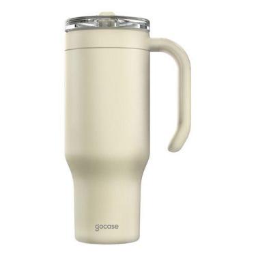 Imagem de Copo Térmico Life Gocase Aço Inoxidável - 880ml, Off White