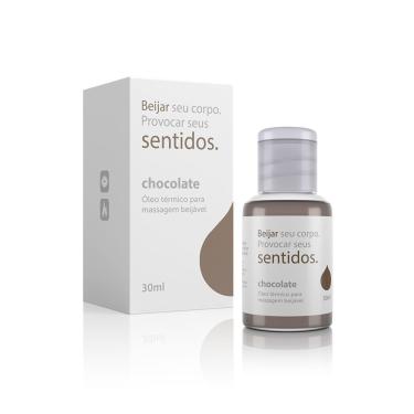 Imagem de Óleo Para Massagem Beijável Função Hot Sentidos - Chocolate