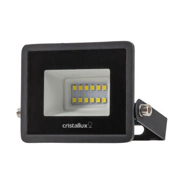 Imagem de Refletor Preto Led 10w Verde Biv Ip66 - Cristallux