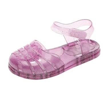 Imagem de ursloole Sandálias Jelly Para Meninas, Macias Unissex - Sapatos Meninos, Sola De Borracha, Biqueira Fechada, Praia, Verão, Mary Jane, Vestido Infantil Princesa, Rasteirinha