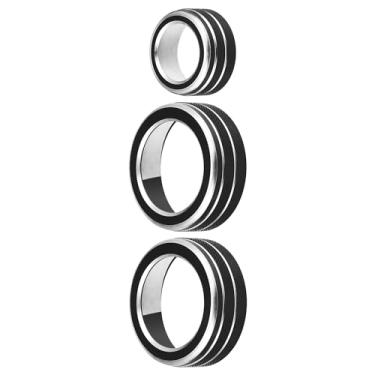 Imagem de Unifizz 3 peças capas de anel de liga de alumínio preto para ar condicionado, botão de controle de volume, acabamento de botão compatível com Honda CRV 2017 2018 2019 2020 2021