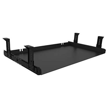 Imagem de FRMSAET Bandeja de teclado sob a mesa, material de metal resistente, 20/24/76.2 cm, organizador de gaveta de computador, casa, escritório, cozinha, quarto, garagem, ferramenta de armazenamento - fácil