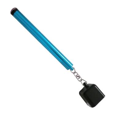Imagem de menolana Suporte para giz de bilhar compacto, fácil de transportar, multifuncional, 2 em 1, prático, para tacos de bilhar, ferramenta para furar pontas de taco, Alça Azul