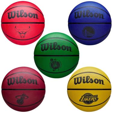 Imagem de Bola de Basquete Team Tribute Performance Cover Times NBA Tamanho 7 Resistente Wilson