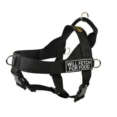 Imagem de Arnês universal DT para cães que não puxam, vai buscar alimentos, preto, pequeno, tamanho da circunferência: 60 cm a 68 cm