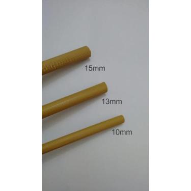 Imagem de Poleiro Plástico Frisado Cerejeira 50cm - 2 Unidades - 10mm - Animalpl
