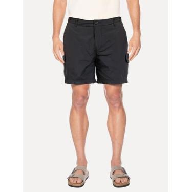 Imagem de Bermuda Aramis Masculina Cargo Tec Rubber Tag Preta, 40