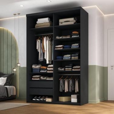 Imagem de Closet Solteiro 100% Mdf 139,5cm 2 Gavetas Moutier - RR Móveis