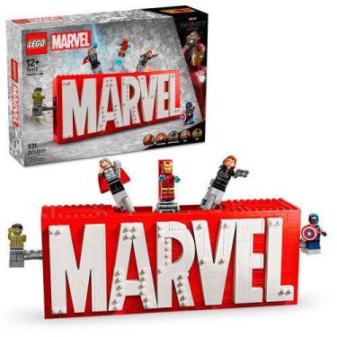 Imagem de LEGO Marvel Logo e Mini Figuras Avengers 931 Peças 76313