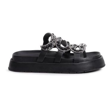 Imagem de Papete  Sandália Flatform Feminina Multicolor Moderna - Outlet Monteir