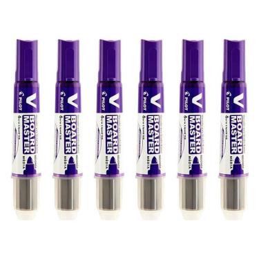 Imagem de Pincel Para Quadro Branco Recarregável Board Master Violeta 6 Unidades - Pilot