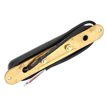 Imagem de AUNMAS Captação de Tubo de Batom único, Captação de Guitarra Elétrica Com Material Resistente, para Manutenção e Substituição de Guitarra (Preto)