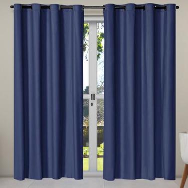 Imagem de Cortina Blackout 2,20m x 1,30m Blecaute Corta 100% A Luz para Sala Qua