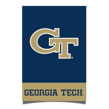 Imagem de Desert Cactus Georgia Tech University Poster GT Yellow Jackets 28 x 17 polegadas Decoração de escritório Decoração Oficial Fan Gear (28 x 43 cm, Versão 1A)