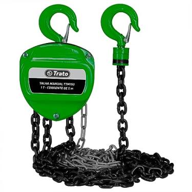 Imagem de Talha Manual 1 Tonelada 1000 Kg Com Corrente 5 Metros Trato