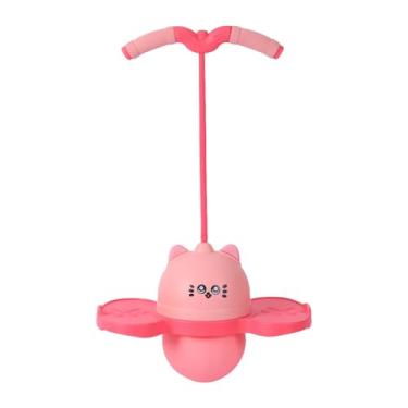 Imagem de predolo Bola de Salto Pogo Bola Quicando Brinquedo de Salto Alto para Meninos Prancha de Salto para Exercício de Equilíbrio Capacidade Playground Assistente D, Rosa