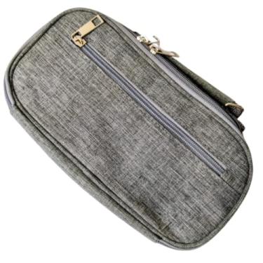 Imagem de Estojo Escolar Box Organizador Nécessaire Grande Capacidade para Lápis, Maquiagem e Mais (CINZA)